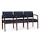 Lesro Lenox 3 Seat Tandem Seating W/ Arms, 65 in W 26 in L 31.5 in H LW3103 - alternate 1
